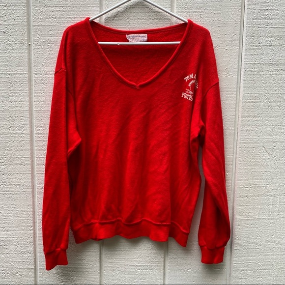 Vintage Football red sweater - Picture 1 of 6